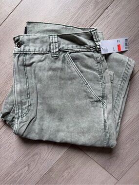 Dickies Men's Light Green Washed Jeans